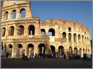 Il Colosseo o Anfiteatro Flavio a Roma